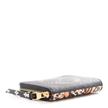 Louis Vuitton Monogram Giant Jungle Zippy Coin Purse Black 3 of 10