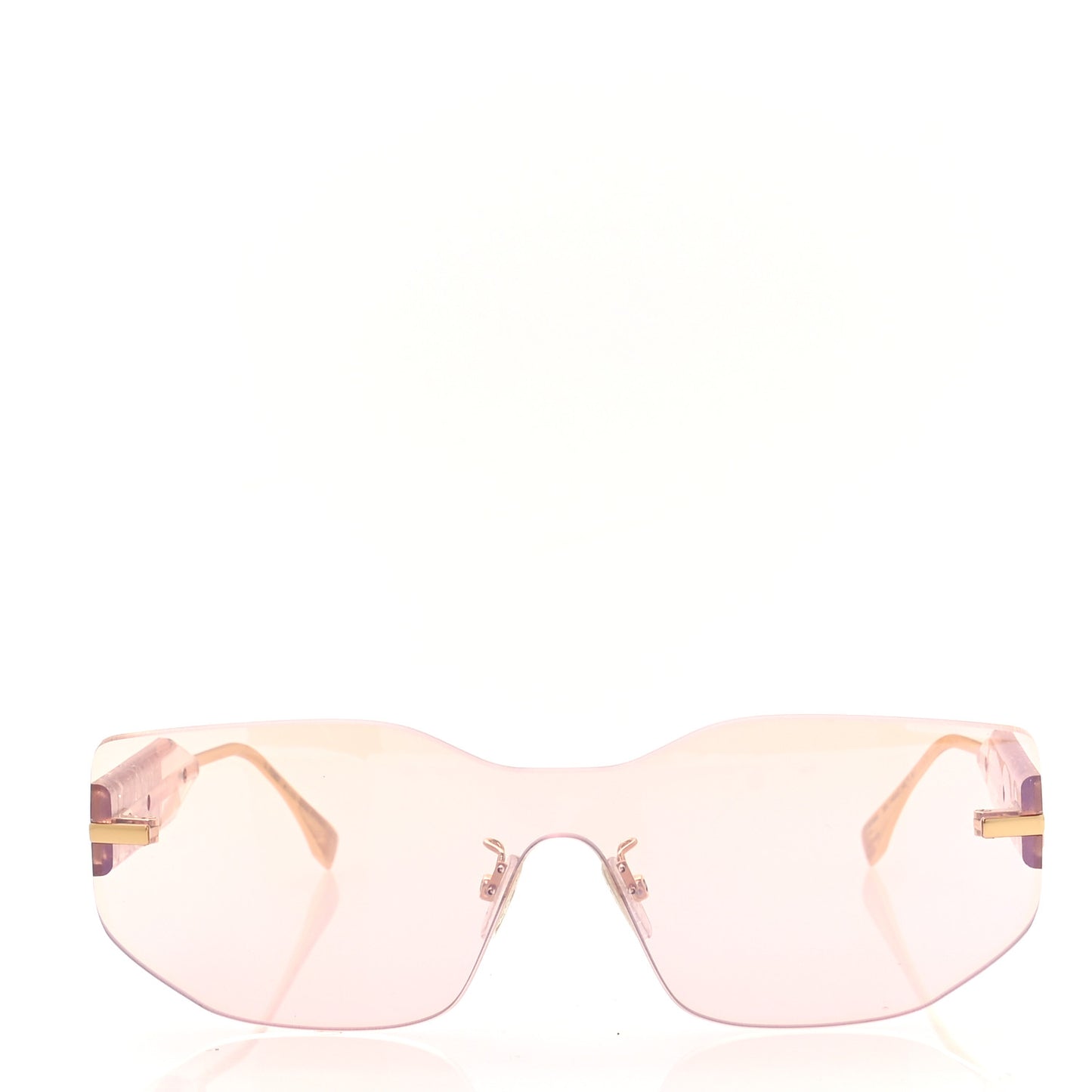 Metal Fendigraphy Shield Sunglasses FE 40066/U Pink Gold