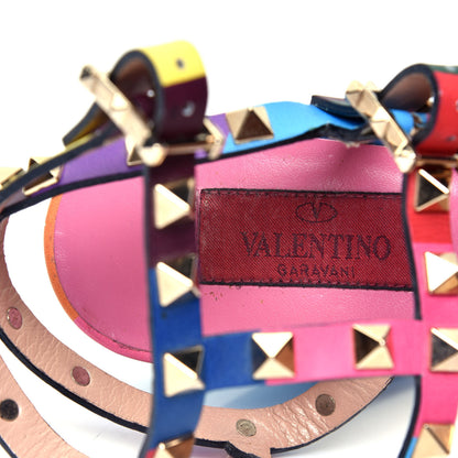Valentino Garavani Calfskin 1973 Rockstud 90mm City Sandals 36 Multicolor 9 of 9