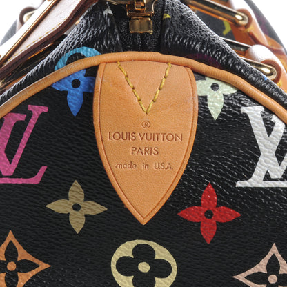 Louis Vuitton Monogram Multicolor Speedy 30 Black 6 of 8