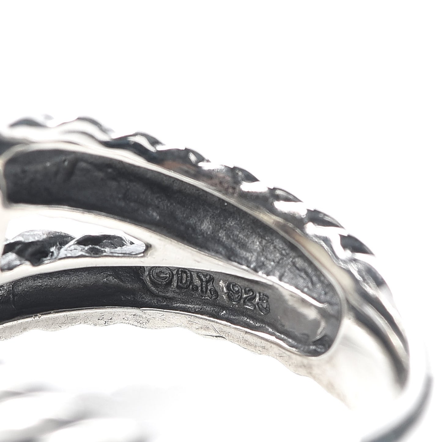 Sterling Silver Diamond Mother of Pearl 11mm Albion Ring 54 6.75