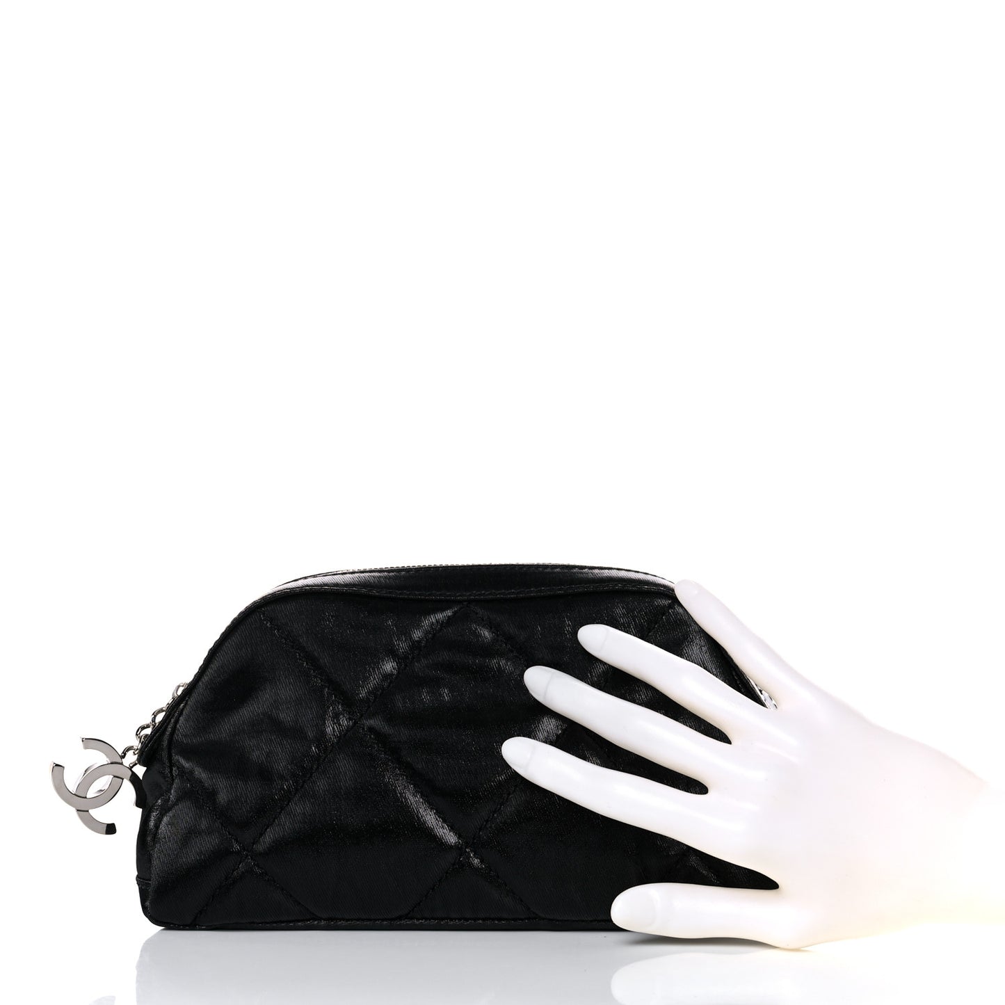 Coated Canvas Biarritz Cosmetic Case Black