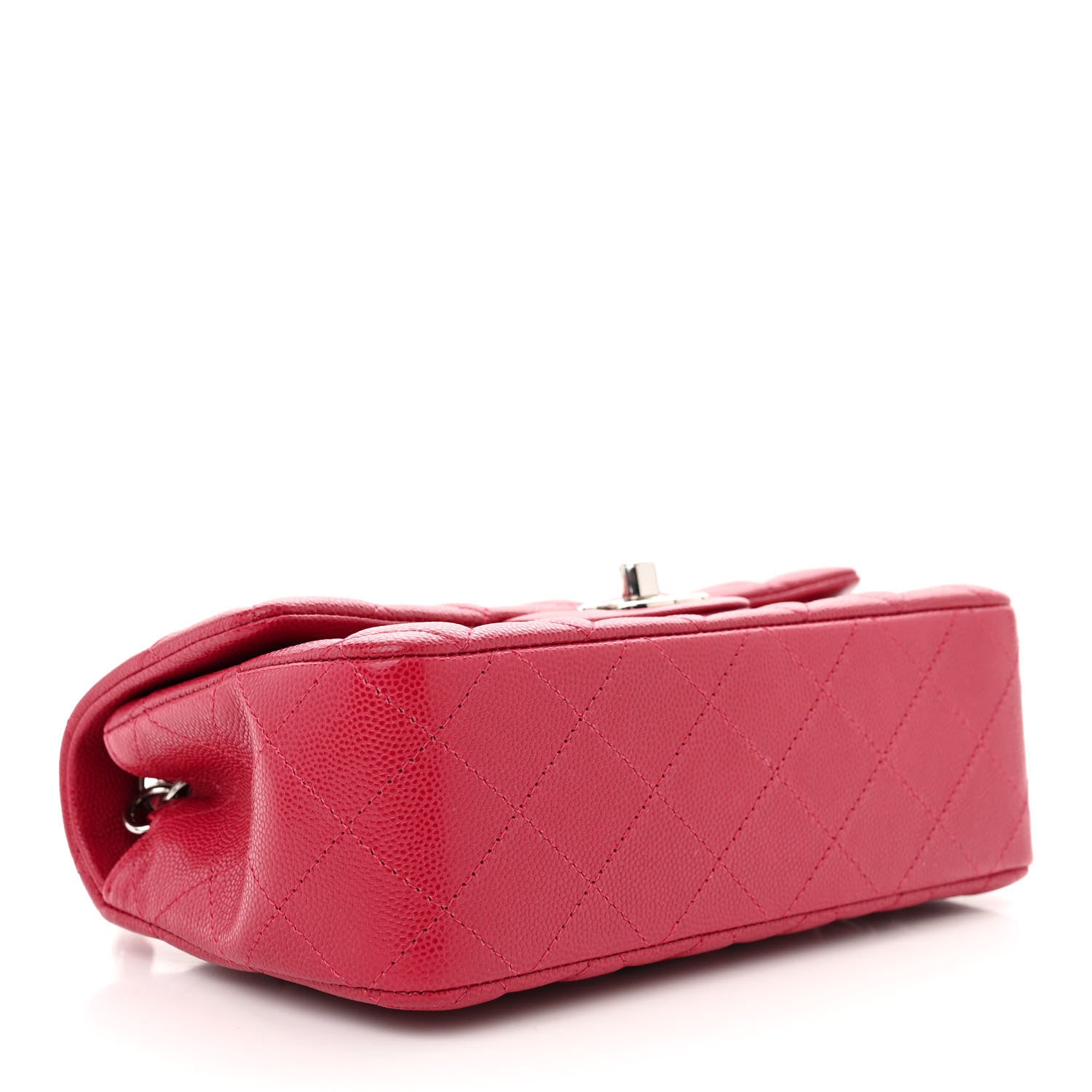 Chanel Caviar Quilted Mini Rectangular Flap Dark Pink 4 of 11