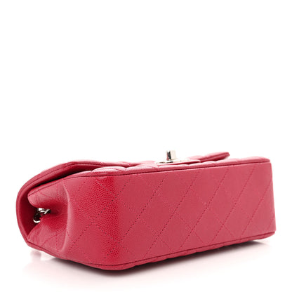 Chanel Caviar Quilted Mini Rectangular Flap Dark Pink 4 of 11