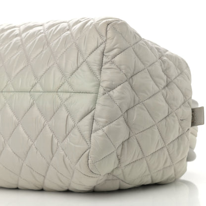 Chanel Nylon Coco Cocoon Bowler White 9 of 13