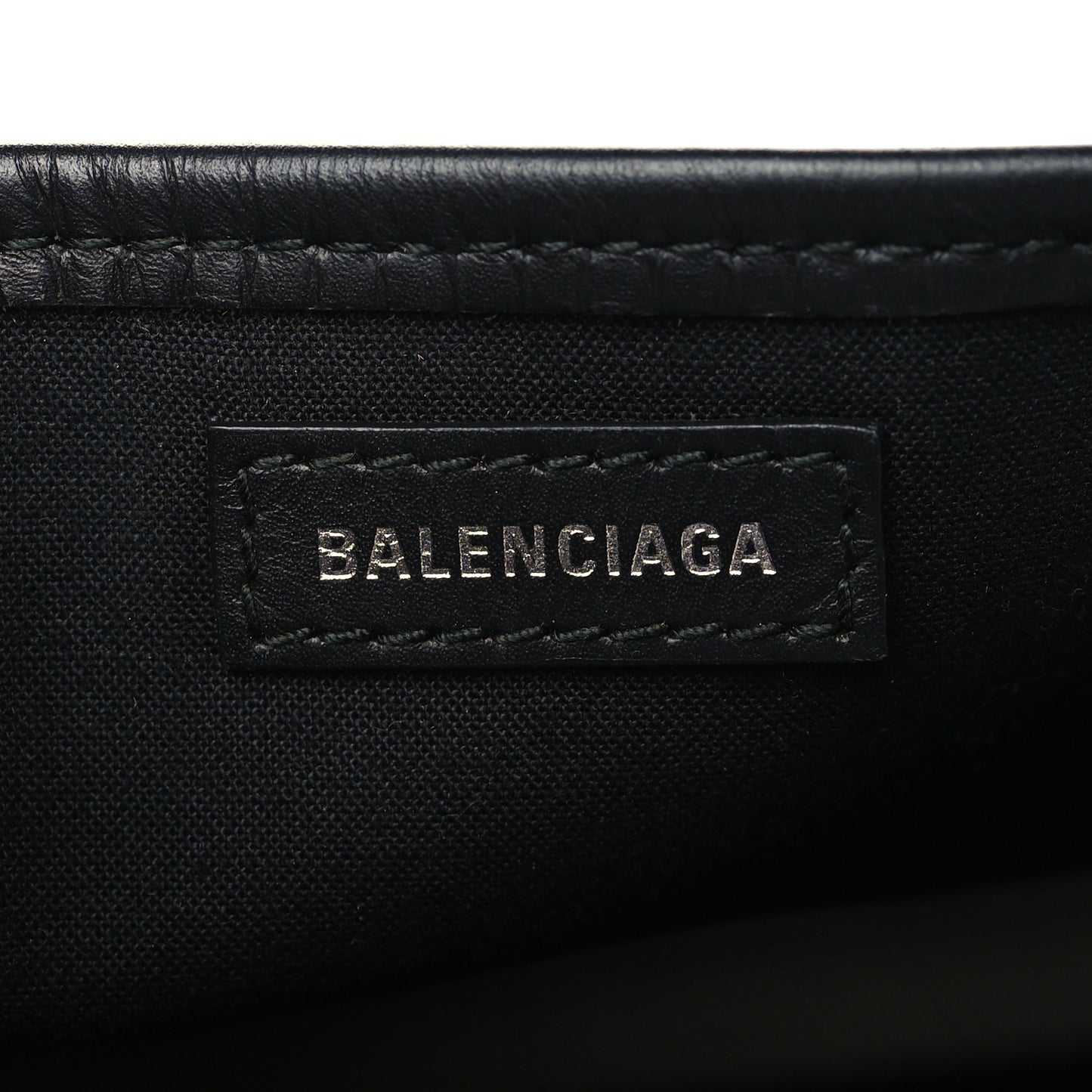 Cotton Canvas Calfskin Navy Cabas XS Natural Black