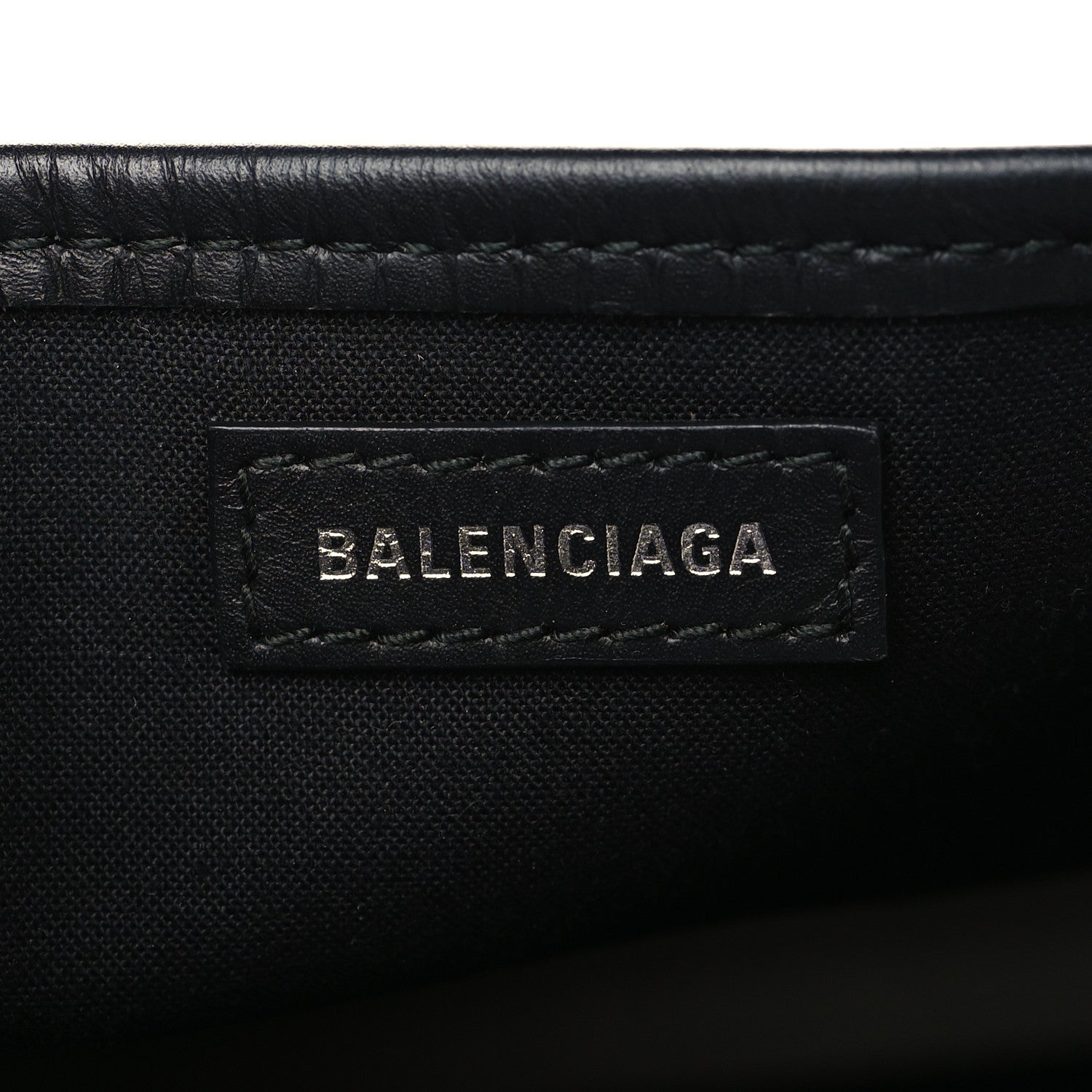 Balenciaga Cotton Canvas Calfskin Navy Cabas XS Natural Black 7 of 8