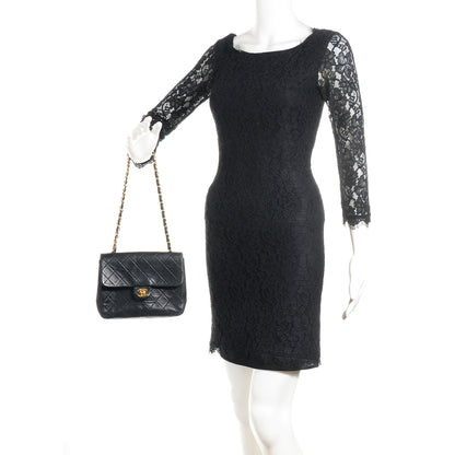Chanel Lambskin Quilted Mini Square Flap Black 2 of 8
