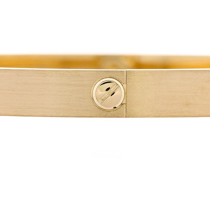 Cartier 18K Yellow Gold Brushed Finish LOVE Bracelet 22 4 of 9