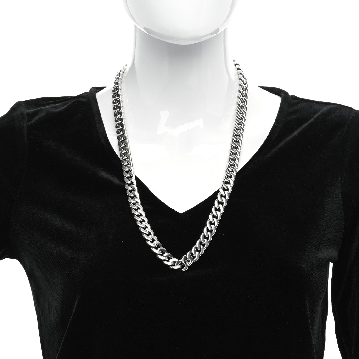 David Yurman Sterling Silver 11.5mm Curb Chain Necklace 2 of 5