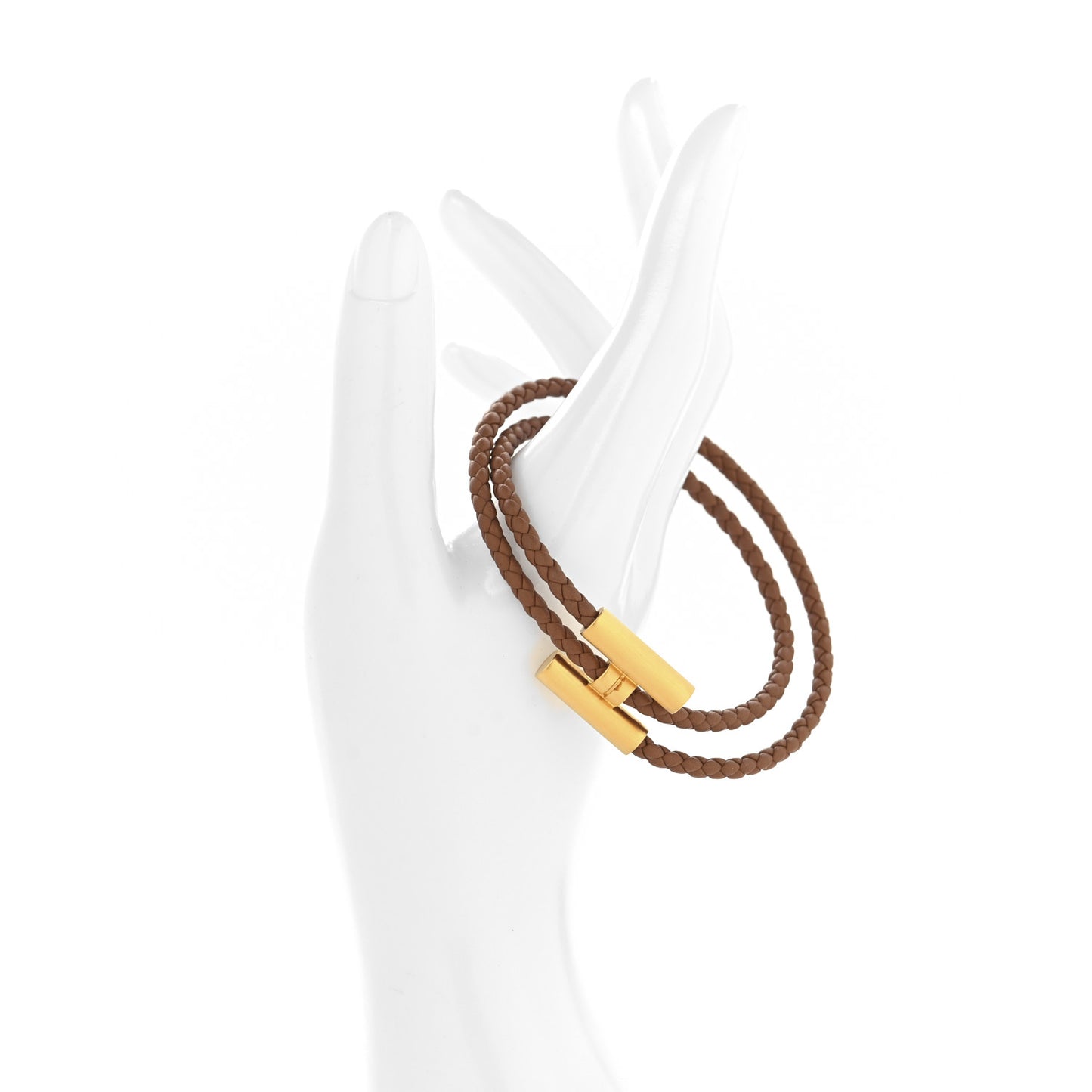 Swift Double Wrap Cord Tournis Tresse Bracelet Gold