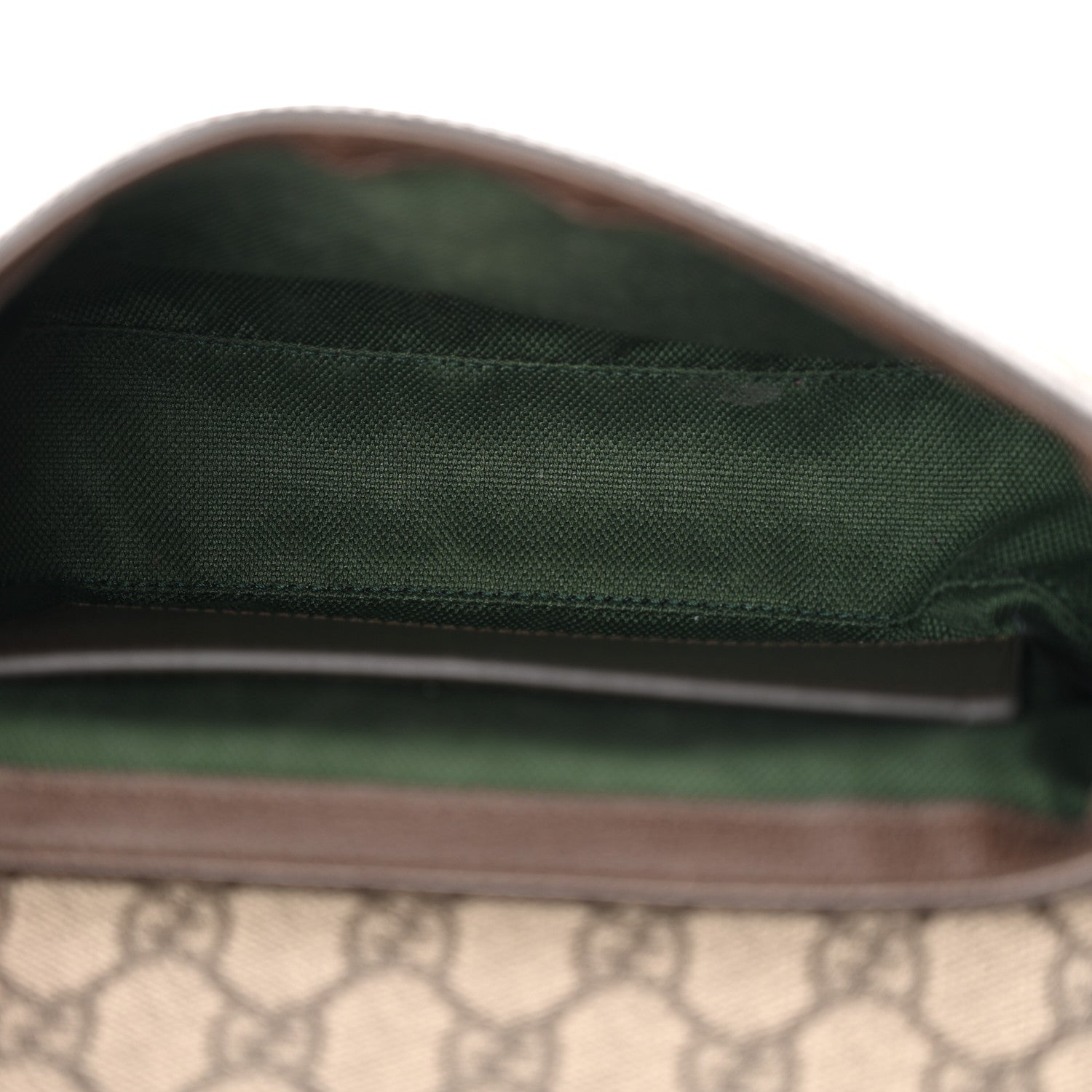 Gucci GG Supreme Monogram Textured Dollar Calfskin Small Ophidia Top Handle Shoulder Bag Beige Brown 5 of 12