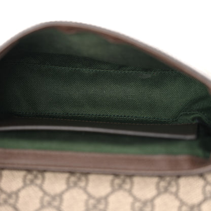 Gucci GG Supreme Monogram Textured Dollar Calfskin Small Ophidia Top Handle Shoulder Bag Beige Brown 5 of 12