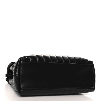 Saint Laurent Calfskin Y Quilted Monogram Monochrome Medium Loulou Chain Satchel Black 4 of 11