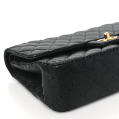 Chanel Lambskin Quilted Medium Double Flap Black 9 of 14