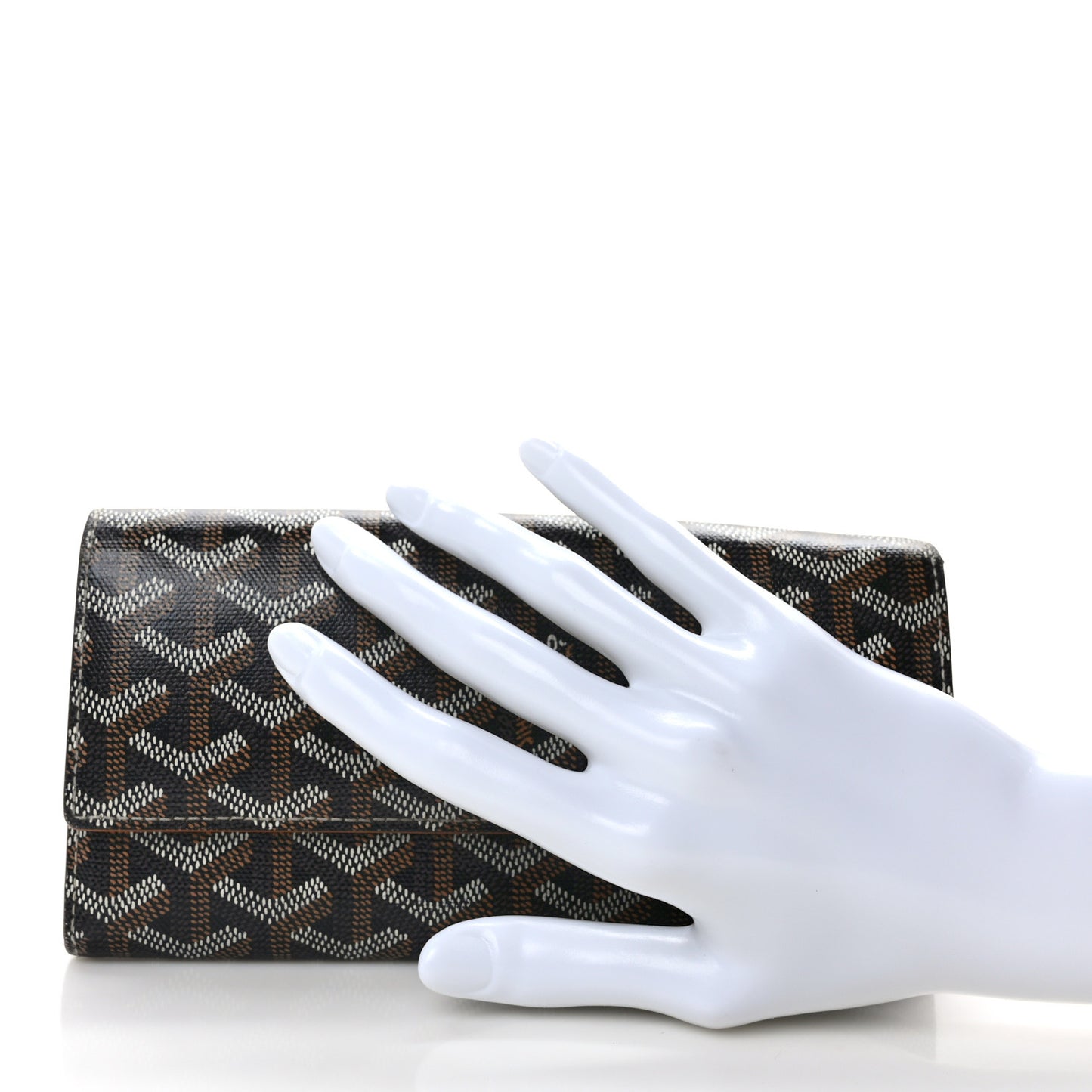 Goyardine Varenne Long Wallet Black Gold