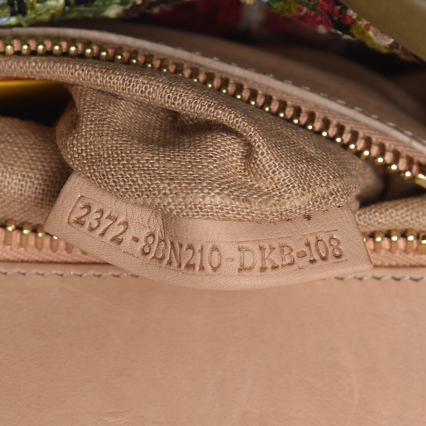 Canvas Embroidered Large Peekaboo Iconic Satchel Black Multicolor Muschio