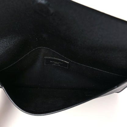 Saint Laurent Grain De Poudre Uptown Pouch Black 5 of 6