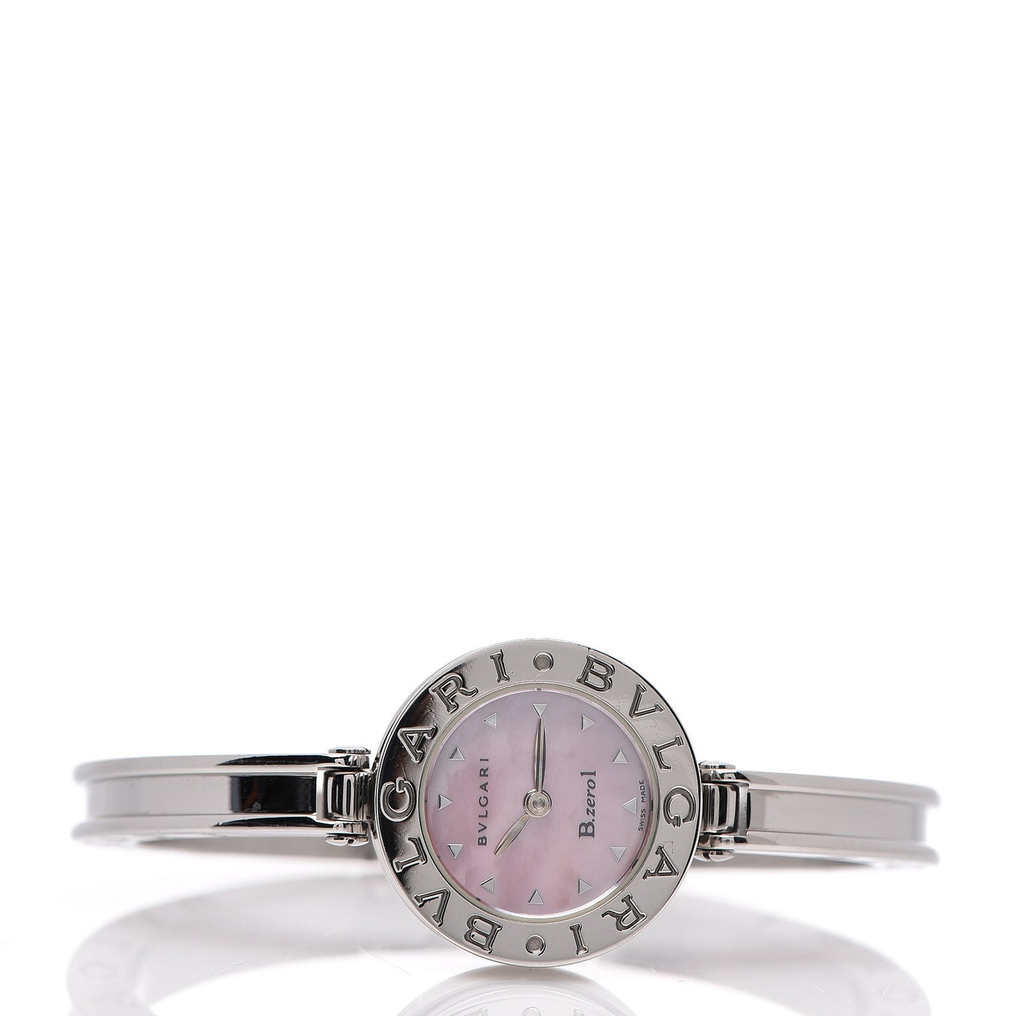 Stainless Steel Pink Mother of Pearl 22mm B.zero1 Quartz Watch