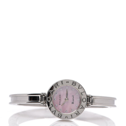 Bulgari Stainless Steel Pink Mother of Pearl 22mm B.zero1 Quartz Watch 2 of 5