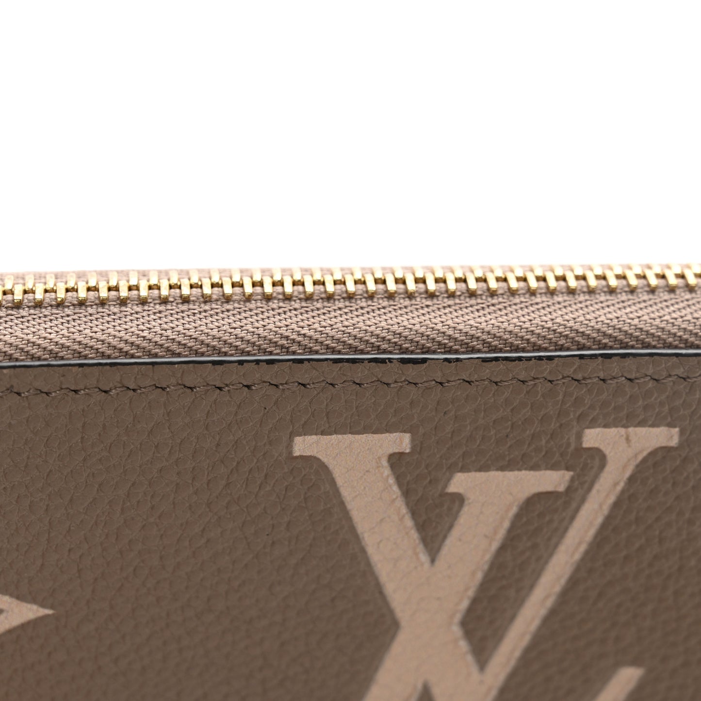 Empreinte Monogram Giant Zippy Wallet Tourterelle Creme
