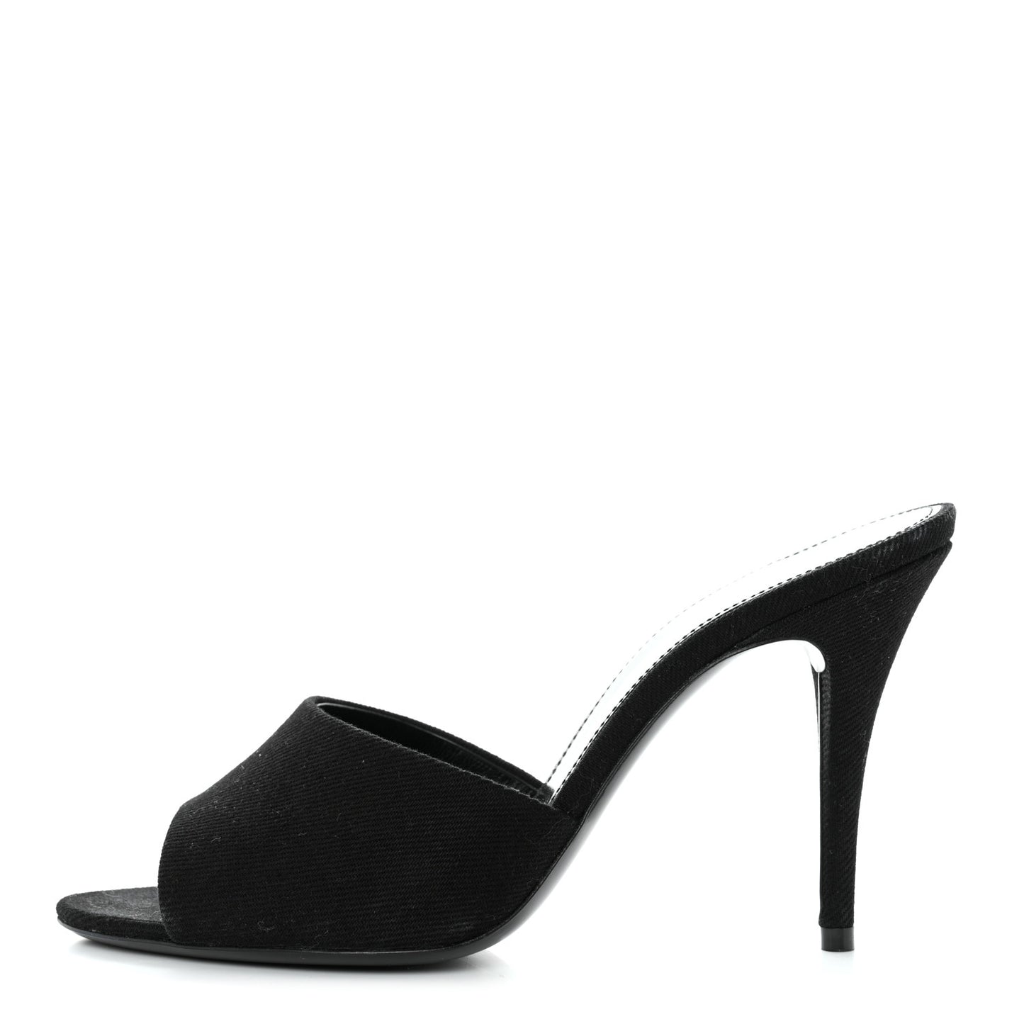 Denim La 16 Mule Sandals 37.5 Black