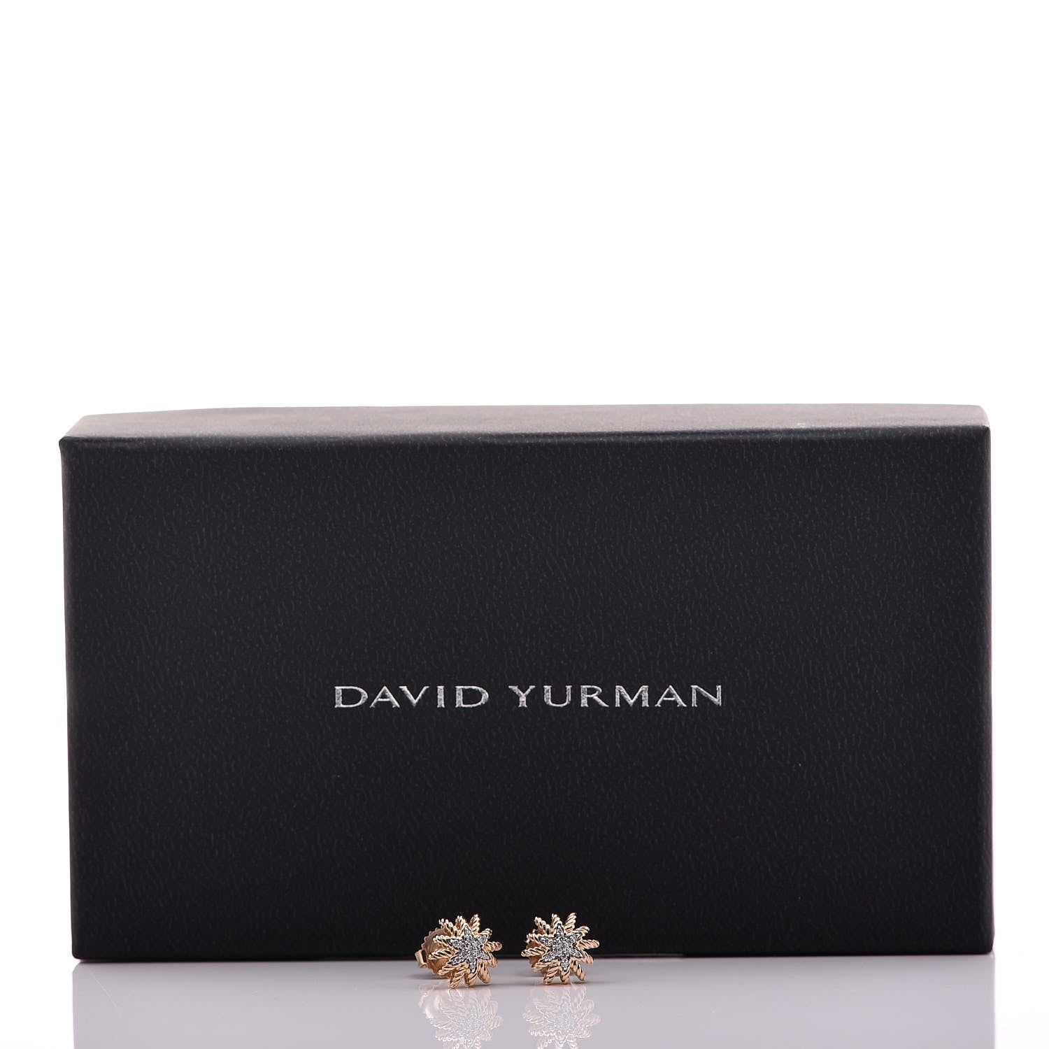 David Yurman 18K Rose Gold Diamond 10mm Starburst Earrings 5 of 5