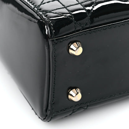 Christian Dior Patent Cannage Mini Lady Dior Black 7 of 8