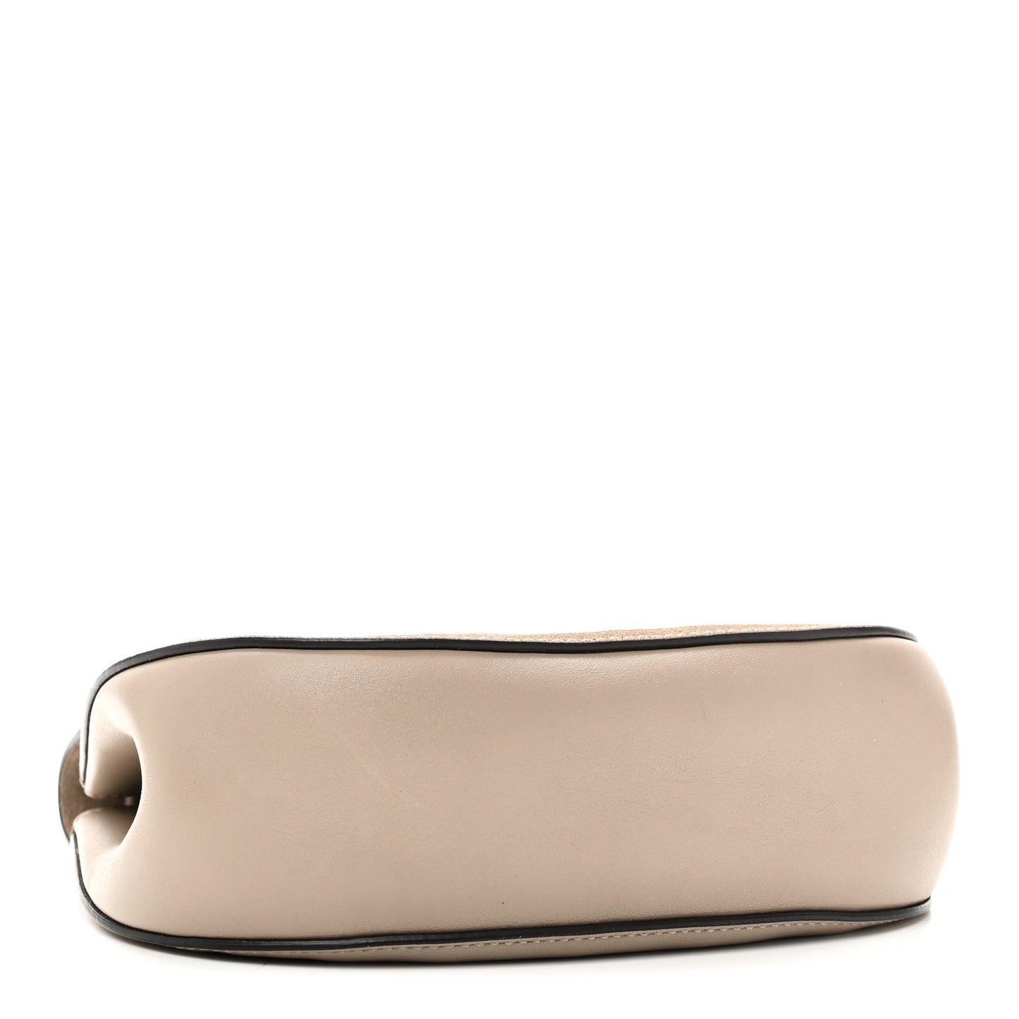 Suede Smooth Calfskin Drew Shoulder Bag Motty Grey