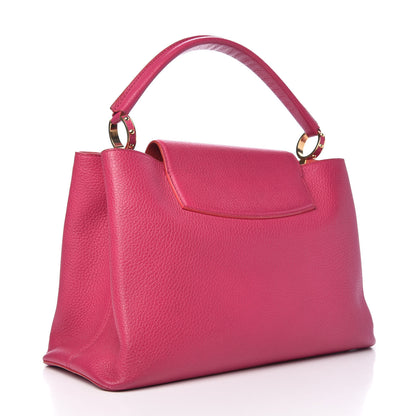 Louis Vuitton Taurillon Capucines MM Hibiscus Flamingo 3 of 10