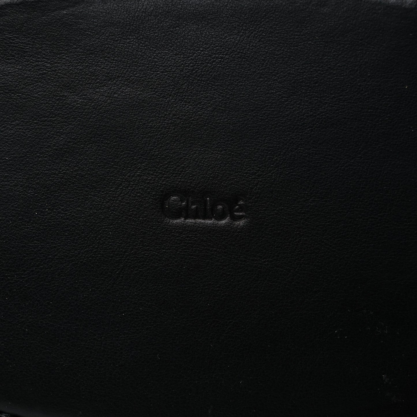 Raffia Smooth Calfskin Medium Sense Basket Black