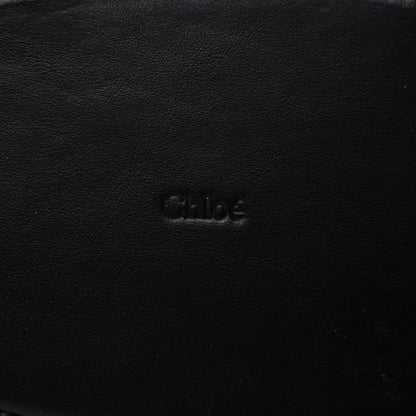 Chloe Raffia Smooth Calfskin Medium Sense Basket Black 6 of 10