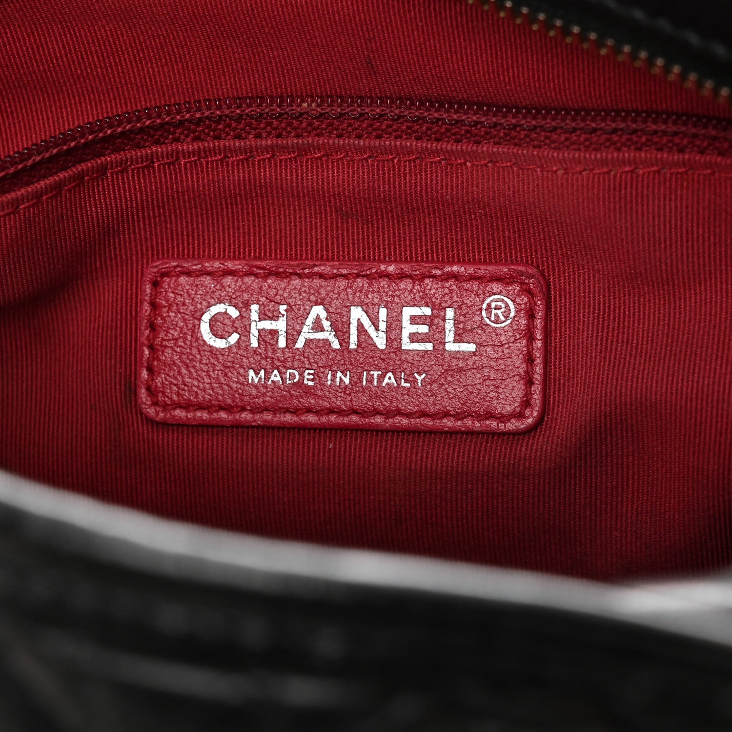 Chanel Aged Calfskin Quilted Small Gabrielle Logo Hobo Black 6 of 10
