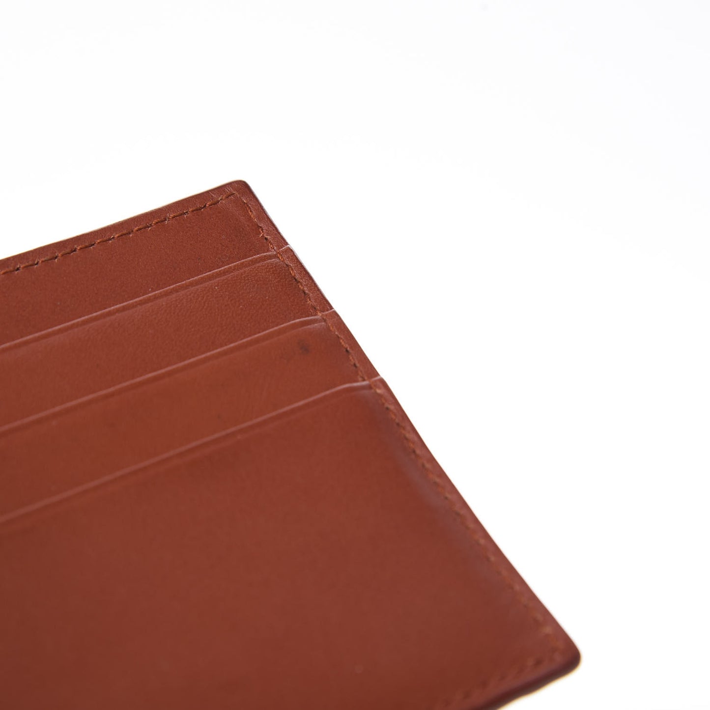 Calfskin Intrecciato Bi-Fold Wallet With Money Clip Brique
