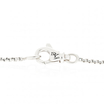 David Yurman Sterling Silver Diamond Prasiolite 9mm Petite Chatelaine Pendant Necklace 5 of 6