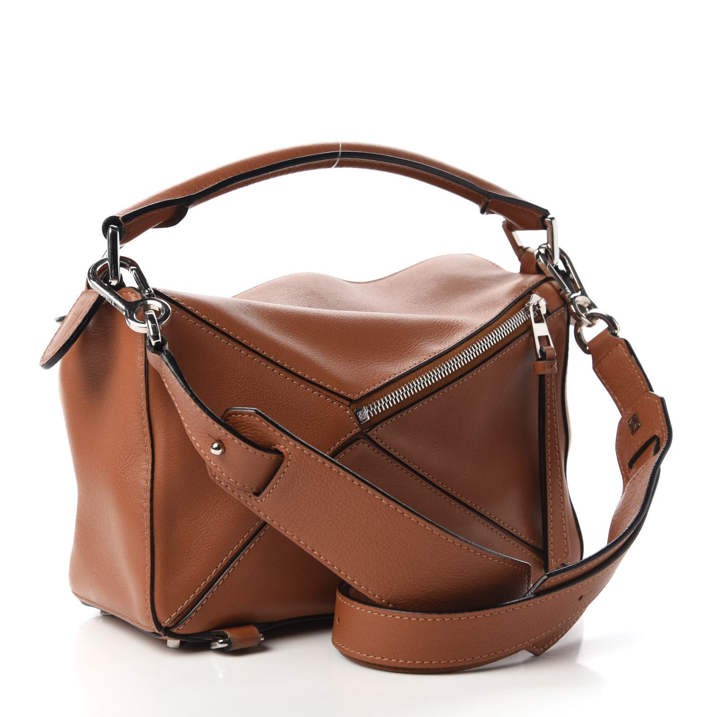 Calfskin Small Puzzle Bag Tan
