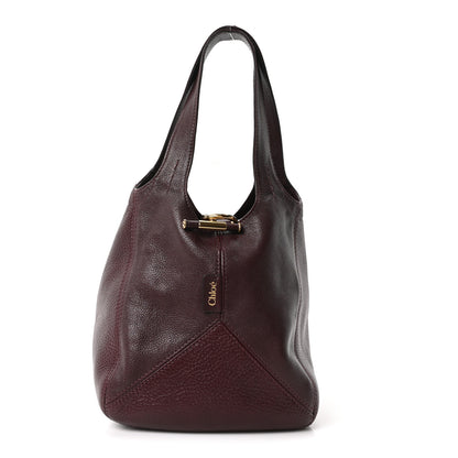 Chloe Grained Calfskin Small Balloon Bag Grenat 1 of 9