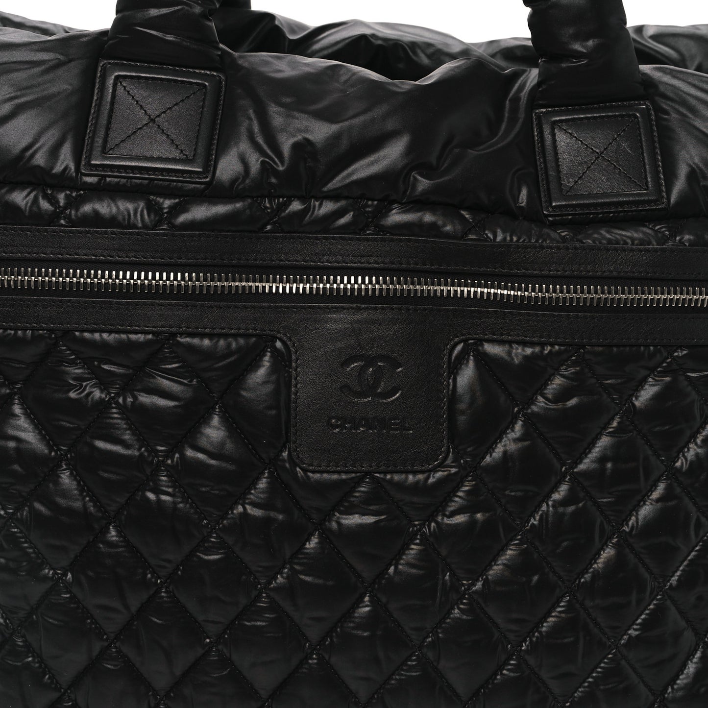 Nylon Quilted Extra Large Coco Cocoon Tote Black