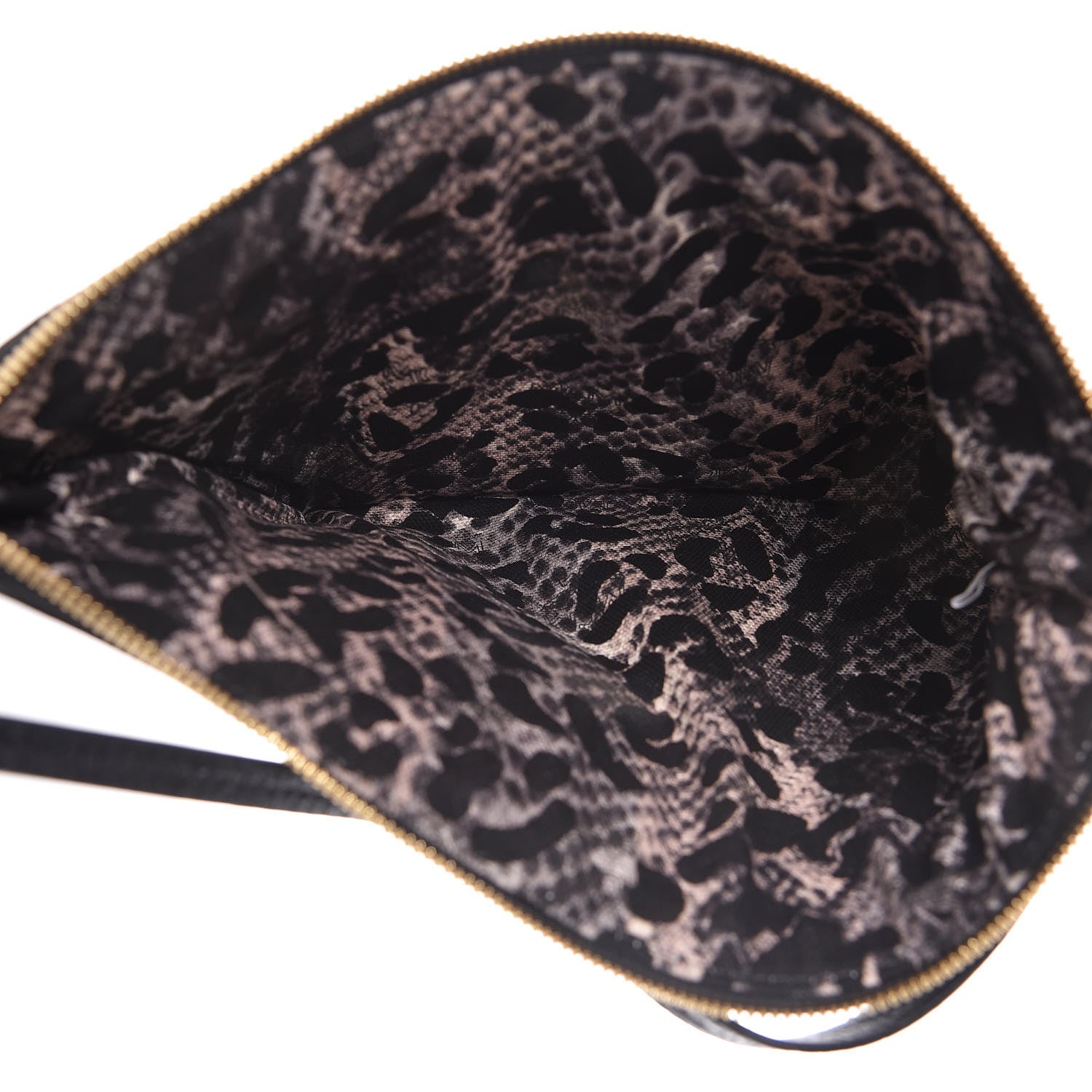 MCM Visetos Liz Shopper Tote Pouch Black 5 of 9