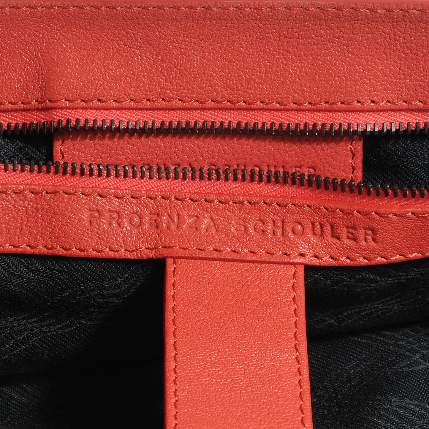 Lambskin PS1 Medium Satchel Deep Coral
