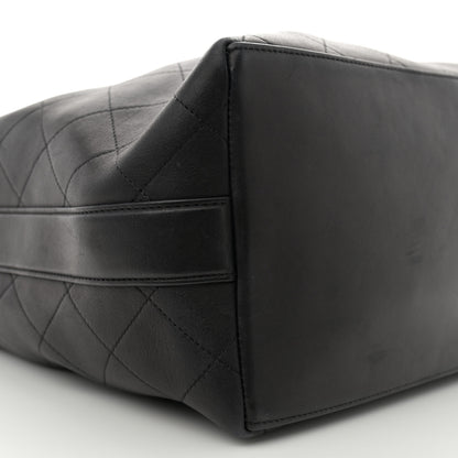 Chanel Calfskin Quilted Small On My Shoulder Drawstring Bag Black 9 of 13