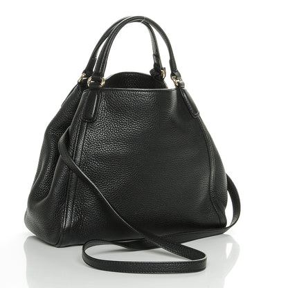 Gucci Pebbled Calfskin Small Soho Shoulder Bag Black 3 of 6
