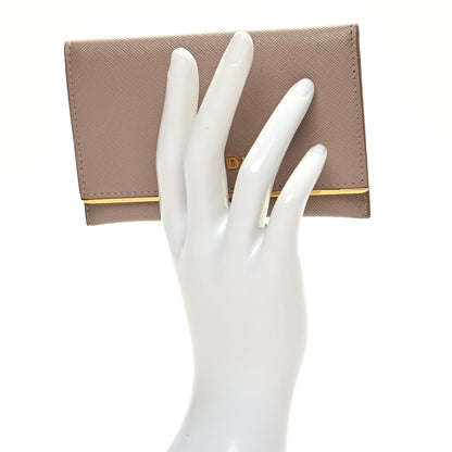 Prada Saffiano Metal Bar Card Holder Cammeo 3 of 7