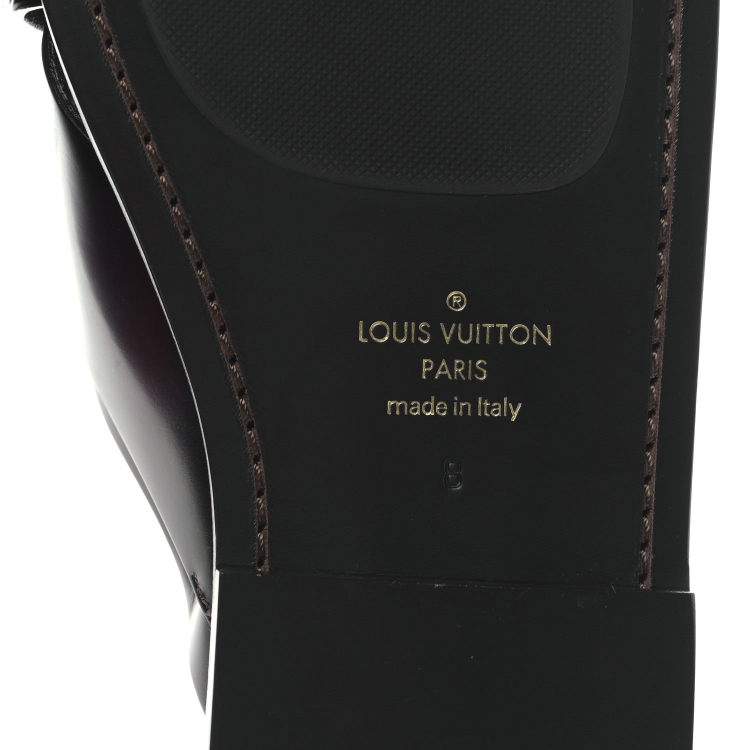 Louis Vuitton Calfskin Criss Cross Men Sandals 8 Burgundy 6 of 9