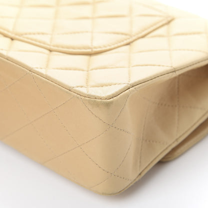 Chanel Lambskin Quilted Medium Double Flap Beige 13 of 16