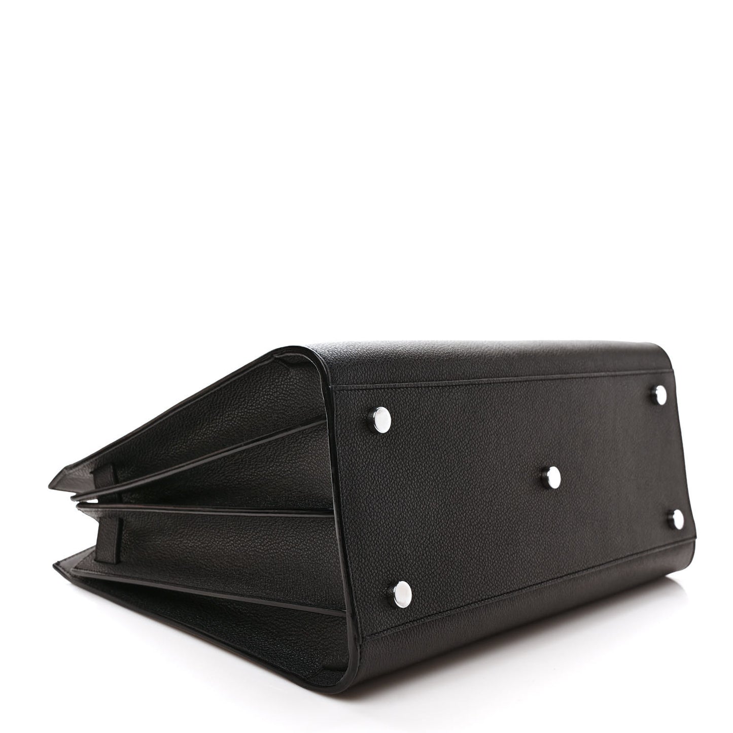 Grained Calfskin Small Sac De Jour Black