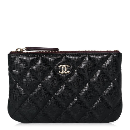 Chanel Caviar Quilted Small Cosmetic Case Black 1 of 11