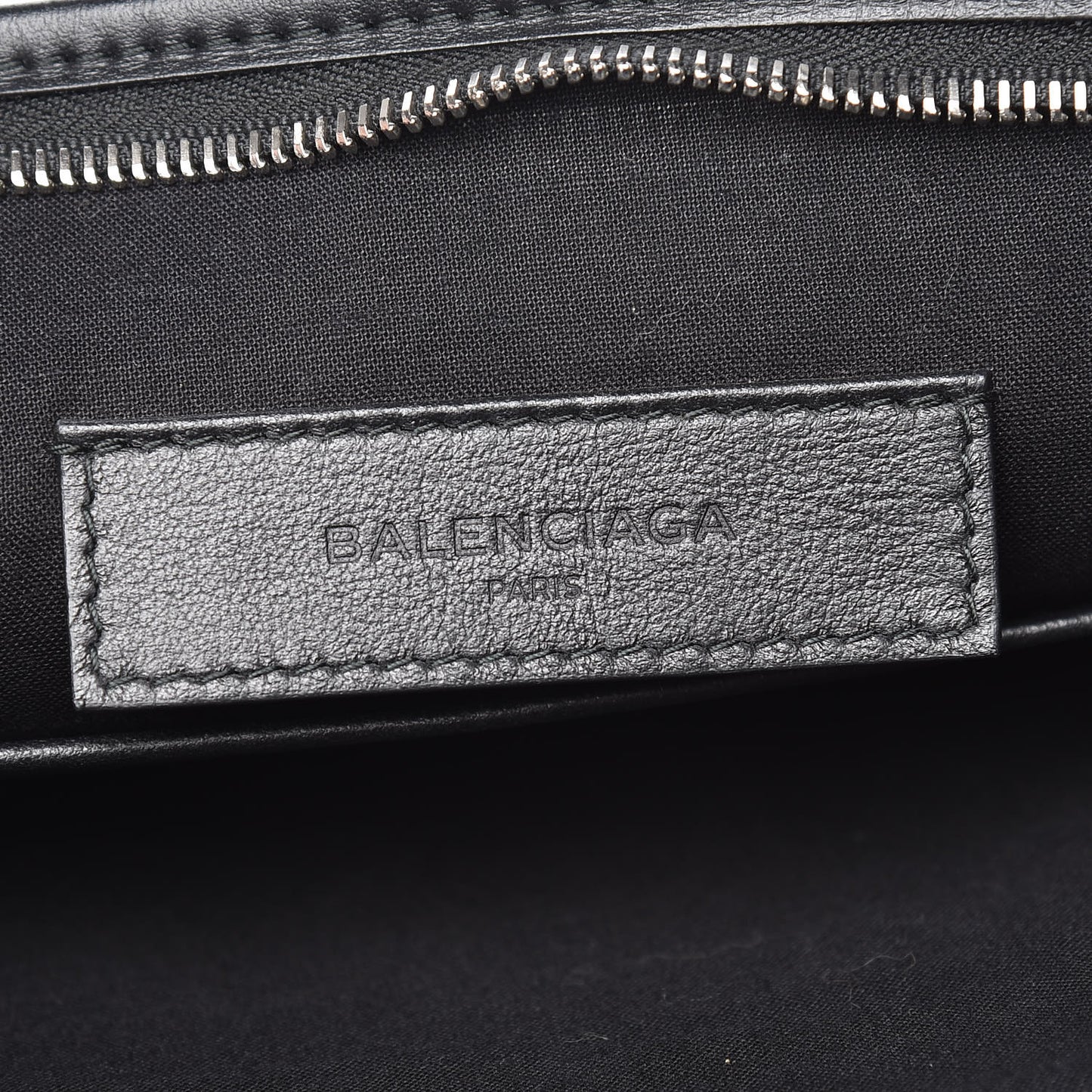 Calfskin Allover Logo Documents Case Black
