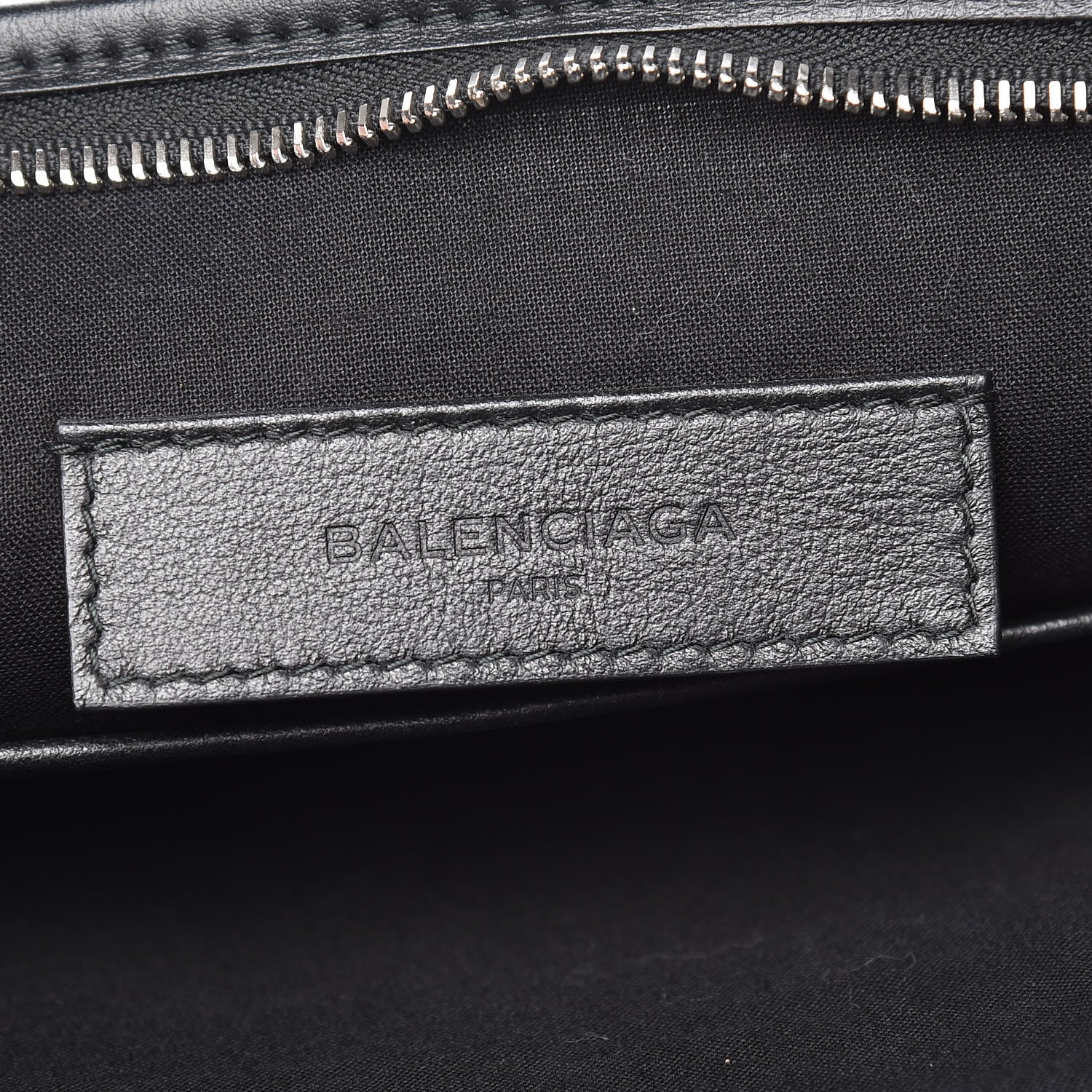 Balenciaga Calfskin Allover Logo Documents Case Black 6 of 13