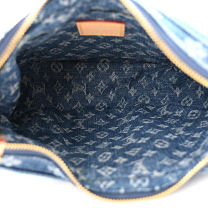 Louis Vuitton Monogram Denim Croissant MM Blue 6 of 11